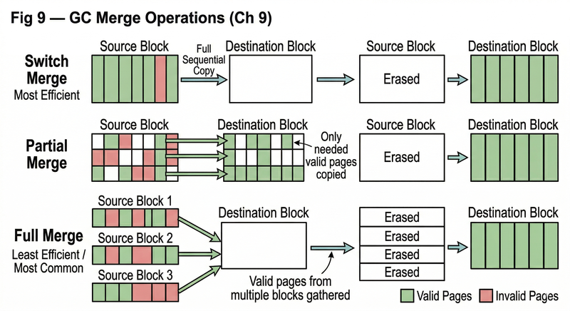 GC merge operations – switch, partial, and full